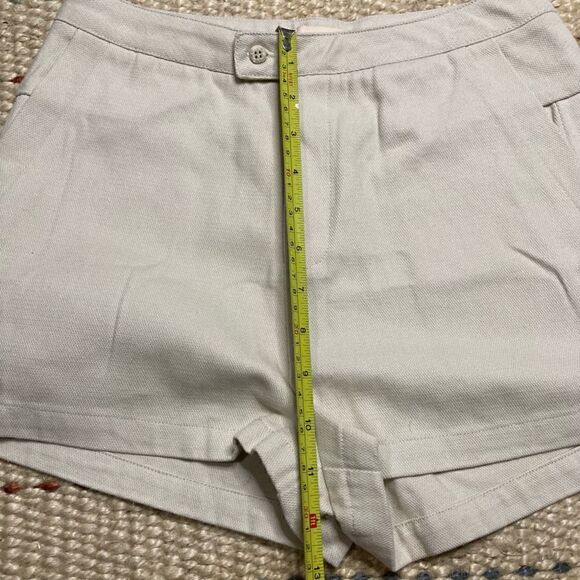 Kernel Cosmos, Solid Beige Chino Style, Thick Casual Shorts, Size Small Preppy - Picture 7 of 8